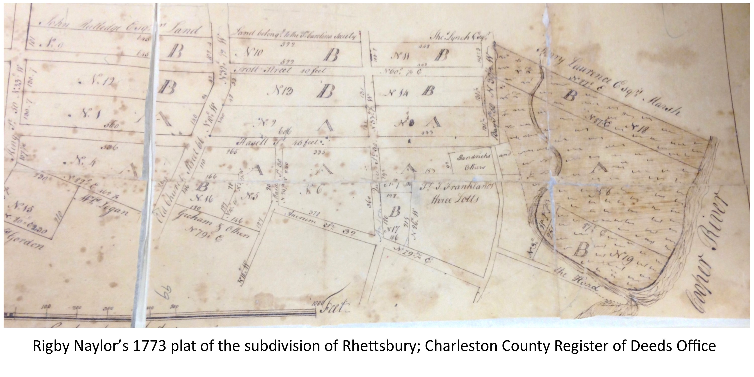 Charleston County Plat Map Remembering Rhettsbury | Charleston County Public Library