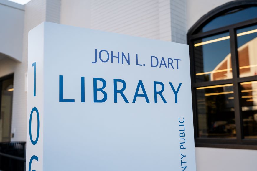 Exterior of the John L. Dart Library