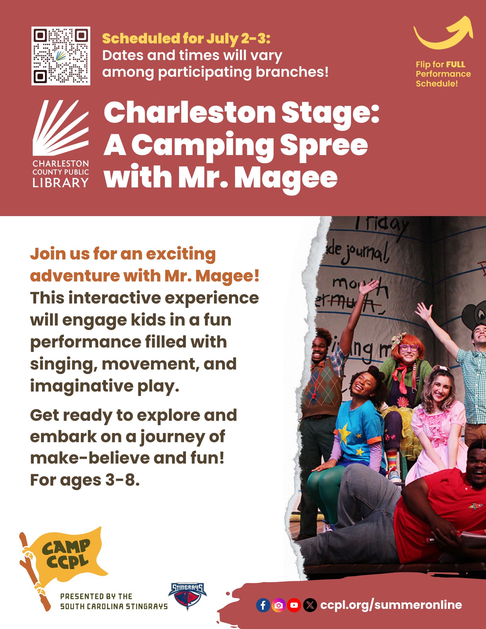 Charleston Stage:  A Camping Spree  with Mr. Magee