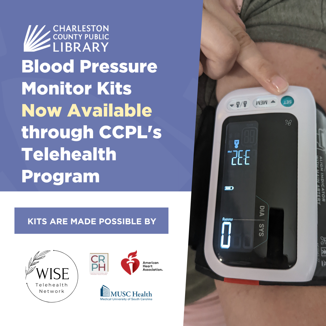 American Heart Association partners with the Charleston County Public Library to provide blood pressure kits