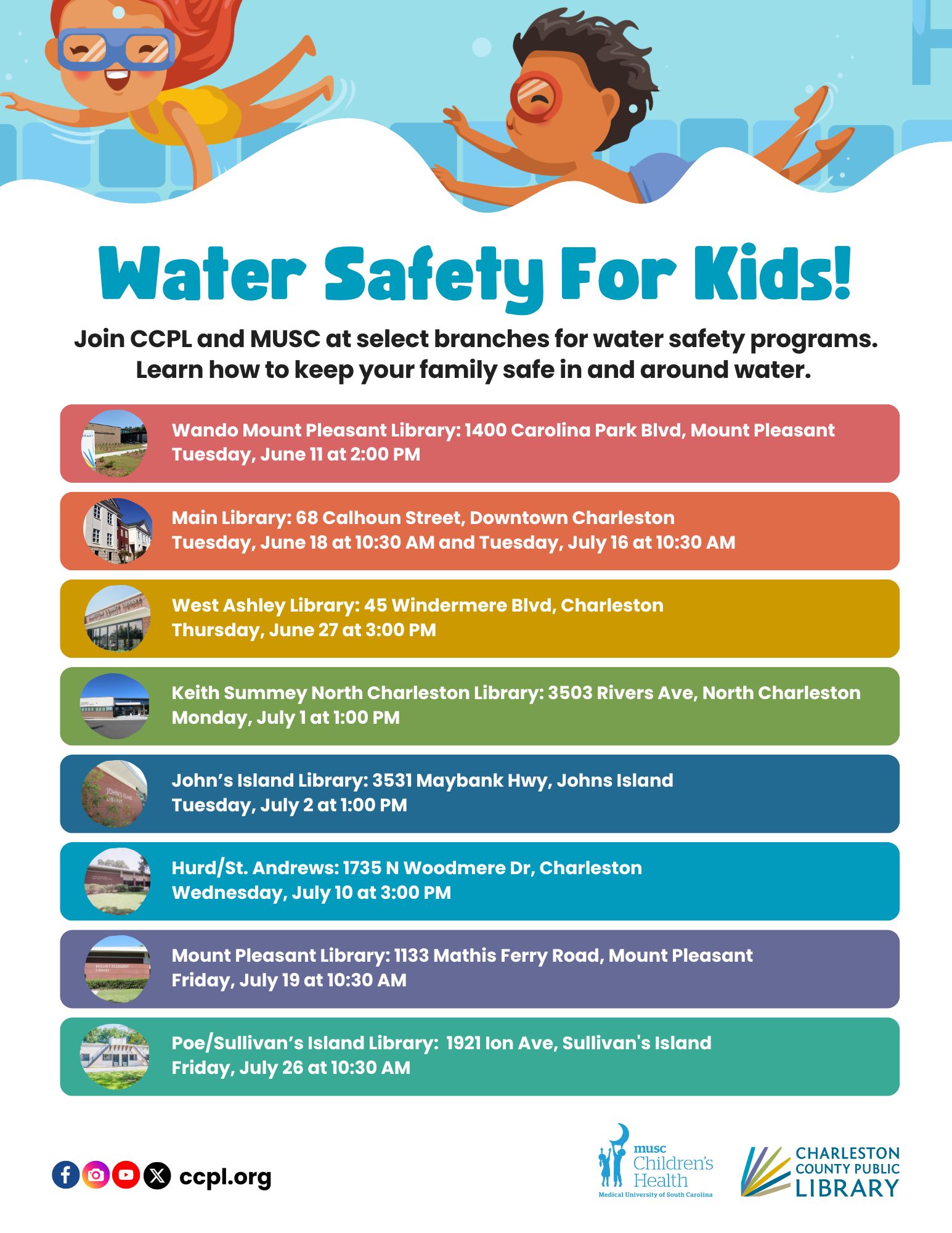 Water Safety Classes for Kids!